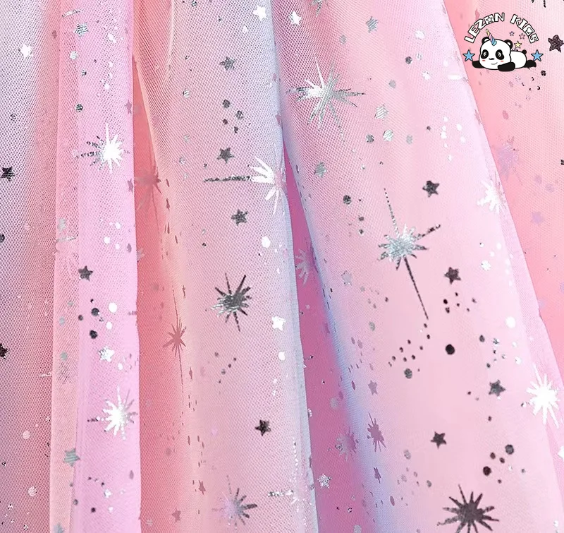LEZONKIDS - Saias Tutu Doces Personalizáveis para Meninas, Saia Plissada de Tule Macio com Brilho para Crianças